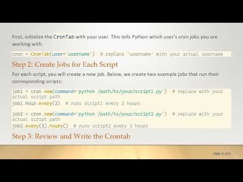 How to Schedule Multiple Scripts Using Python-Crontab