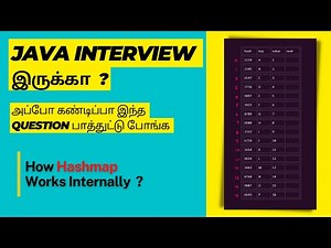 How HashMap works Internally in Java ? | Java 8 Updates on HashMap | தமிழ்