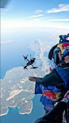 Throwing A Drone Out Of A Heli 😯