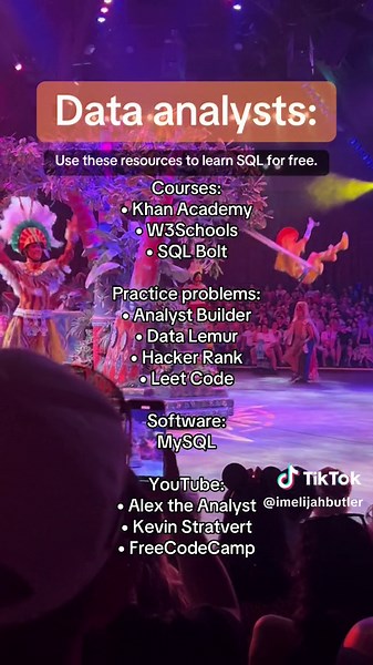 Here are the BEST FREE resources to learn SQL! Including free SQL courses, free SQL practice problems, and more! #dataanalyst #dataanalysis #dataanalytics #sql #learnsql #learnsqlontiktok #sqlcourse #coding