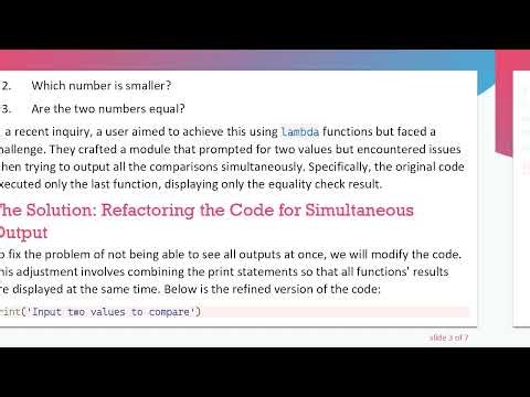 How to Use a Lambda Function to Compare Two Values in Python