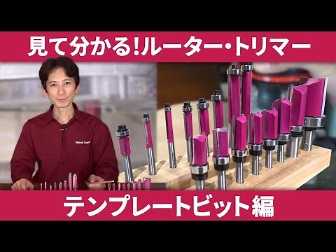 見て分かるルーター・トリマー テンプレートビット編