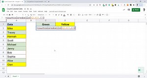 Count Colored Cells in Google Sheets (3 Ways - Full Guide)