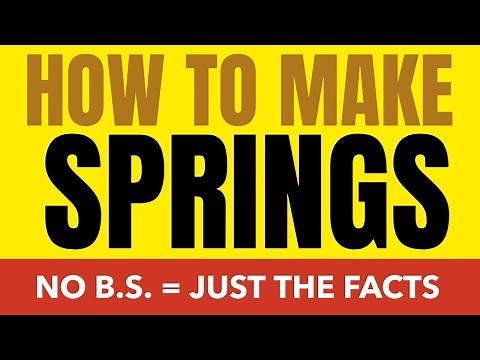 How to Make Springs at Home - How to Make A Torsion Spring - Easy Spring Making Video