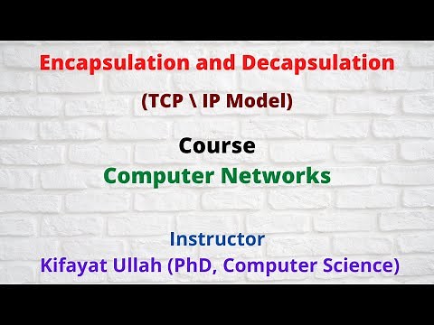 Encapsulation and Decapsulation in TCP \\ IP Model
