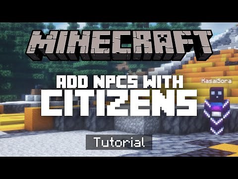 How To Add NPCs To Your Minecraft Server (Citizens Tutorial)