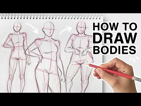 HOW TO DRAW BODIES- Different Body Types Drawing Tutorial