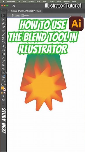 How to Use the Blend Tool in Illustrator
