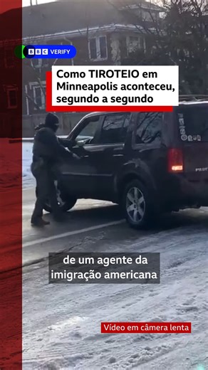BBC News | Brasil on Instagram: "Segundo a segundo⏱️ O BBC Verify analisou as imagens que mostram os momentos em que um agente de imigração dos Estados Unidos abriu fogo contra uma mulher que dirigia um carro em Minneapolis na quarta-feira (7/1). Funcionários do governo federal dizem que a mulher de 37 anos, Renee Nicole Good, teria tentado atropelar agentes de imigração. Leia quem era a motorista no bbcbrasil.com. O link está na nossa bio: @bbcbrasil https://www.bbc.com/portuguese/articles/c1kl