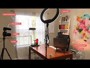My Youtube Setup // Youtube Studio Home Office Tour