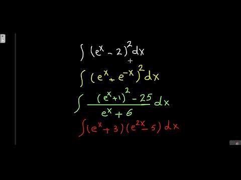 integration of exponential functions calculus