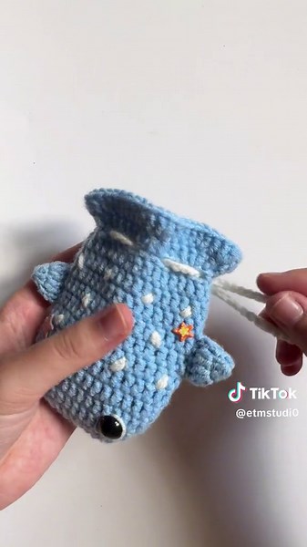 DIY Crochet Whale Pouch Tutorial | Easy Drawstring Pouch