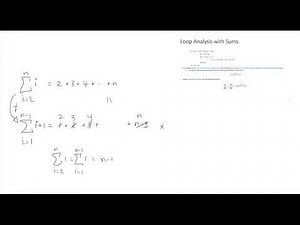Using Summations to Analyze Loops - Discrete Math for Computer Science