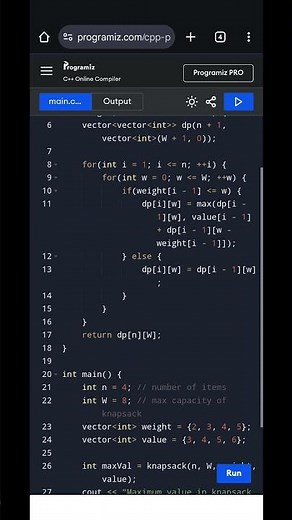 0/1 Knapsack Problem in C++ | Dynamic Programming Explained with Code | Best DSA Question