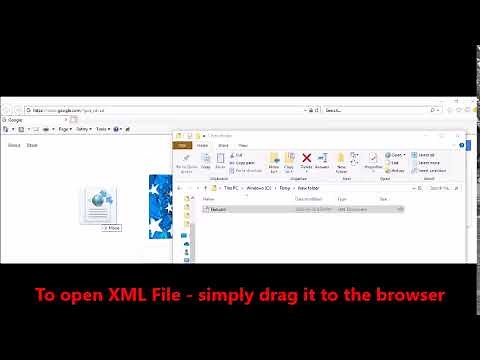 Internet Explorer - How to open XML file in seconds
