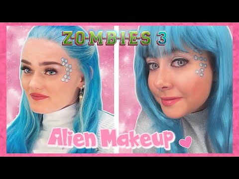 DISNEY ZOMBIES 3 ADDISON ALIEN MAKEUP TUTORIAL