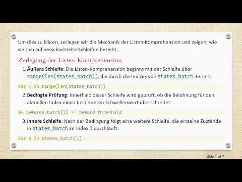 Verstehen, wie Schleifen in Listen-Zuweisungen in Python funktionieren