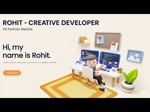 3D Portfolio Website Using React JS | Animated Personal Portfolio with Framer Motion