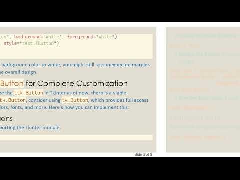 Styling Your ttk.Button in Tkinter