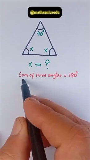 Can You Solve This Triangle Puzzle? 🤯 | Find X in Seconds!