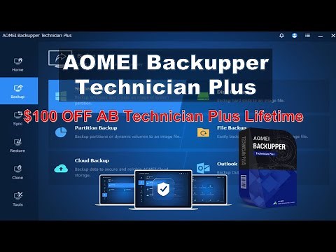 🔥 AOMEI Backupper Technician Plus + Lifetime Upgrades Unlimited PCs & Servers @ChrisMeinfo