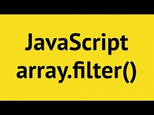 JavaScript Array Filter