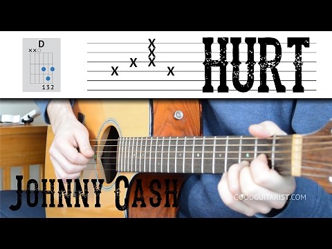 "Hurt" Easy Guitar Lesson + Tutorial - Johnny Cash Version