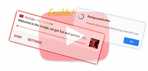 Loading videos in the background is the great novelty of YouTube