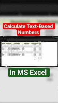 Calculate Text-Based Numbers in Excel: FIX! #excel #dataextractor #microsoftoffice