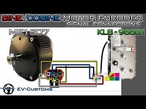 Sine / Cosine Encoder Signal Connections from ME1905 Motor to Kelly Controller KLS-96601