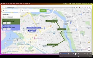 Google Maps API Directions Service Example