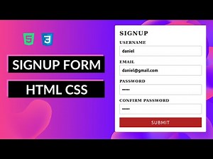 REGISTRATION FORM WITH HTML CSS