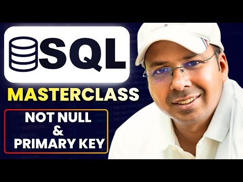 Not Null & Primary Key Constraint in SQL