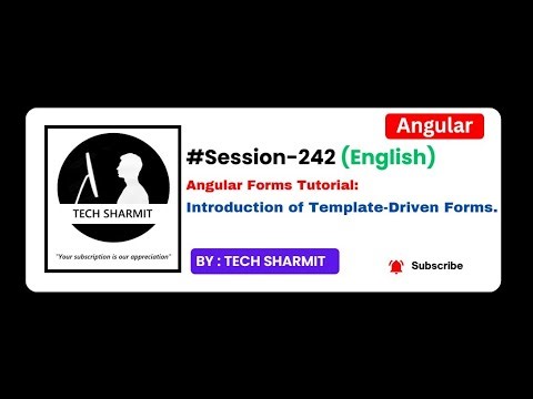 Template Driven Form Introduction | Angular tutorial in English (Session-242)