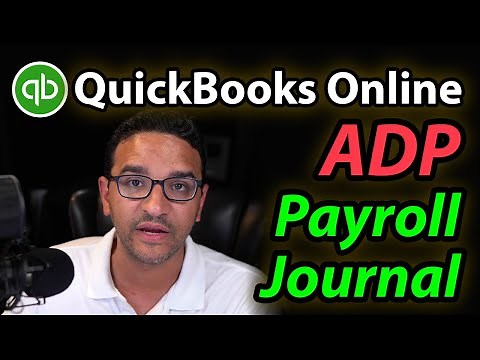 QuickBooks Online: Payroll Expenses Journal Entry for ADP