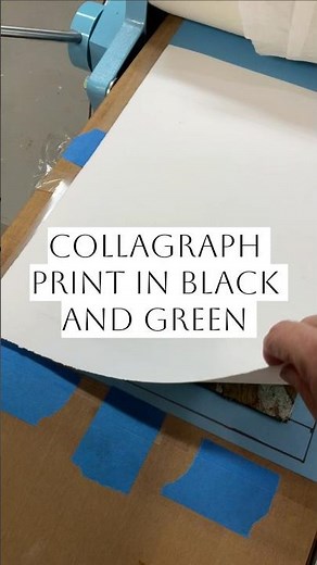 The moment every printmaker lives for #printmaking #collagraph #satisfying