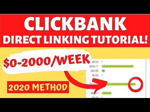 Clickbank Direct Linking Tutorial [THE BEST WAY] In 2020 (via Facebook Ads)