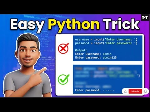 easy python trick using getpass