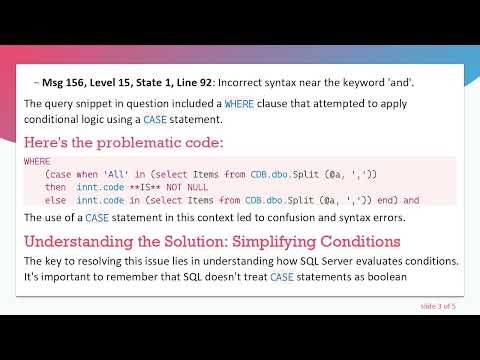 How to Fix SQL Query Errors Related to the WHERE Clause
