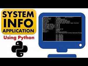 Python Project: Make a System Info CLI Application with python
