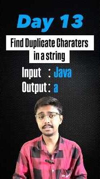 Duplicate Characters in a String 😳 Students STILL Miss This!