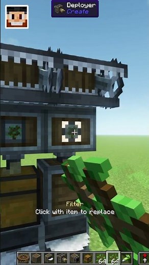 Perfect Create Mod Tree Farm #minecraft #createmod #treefarm #shorts #minecrafttutorial