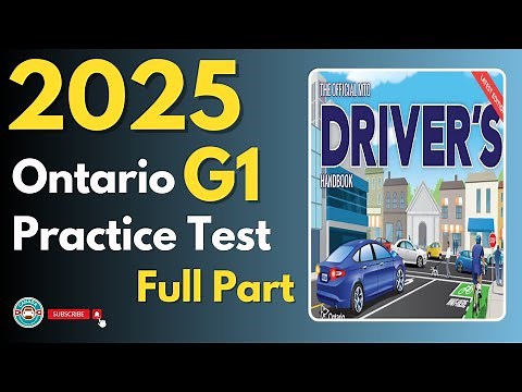 Ontario G1 Practice Test Full Part | Rules | Canadian Driver Knowledge Tests