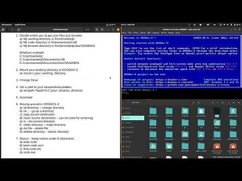 Getting Started - 16 bit Intel Assembly with DOSBox-X & Turbo Assembler TASM