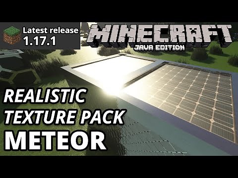 Minecraft Java 1.17.1 Meteor Realistic Texture Resource Pack (Seus Shaders) OptiFine Gameplay