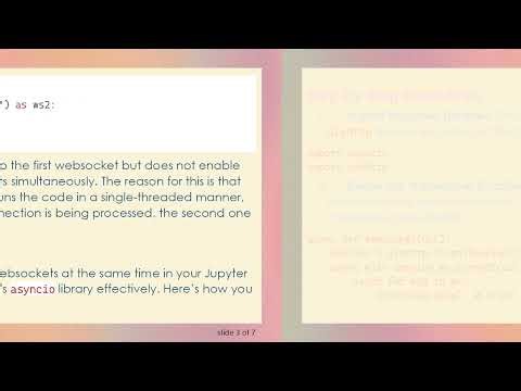 How to Connect with Multiple Websockets Using Jupyter Notebook