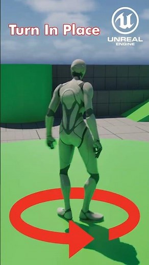 Turn In Place with Root Motion in Unreal Engine 5 #unrealengine5 #3dgamedevelopment