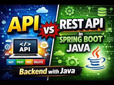 API vs REST API Explained in Spring Boot Java | Beginner to Pro Guide #springboot #javadeveloper #yt