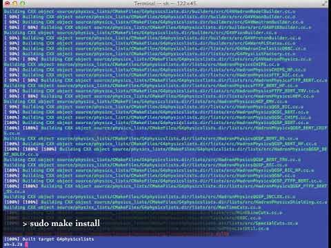 Geant4 9.6 Tutorial (part 1) - Installation / Run example
