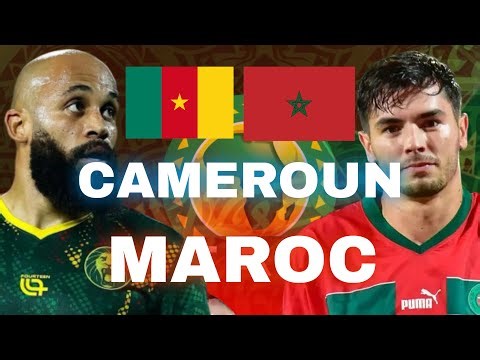 CAMEROUN 0-2 MAROC LIVE / CAN 2025 QUART DE FINALE